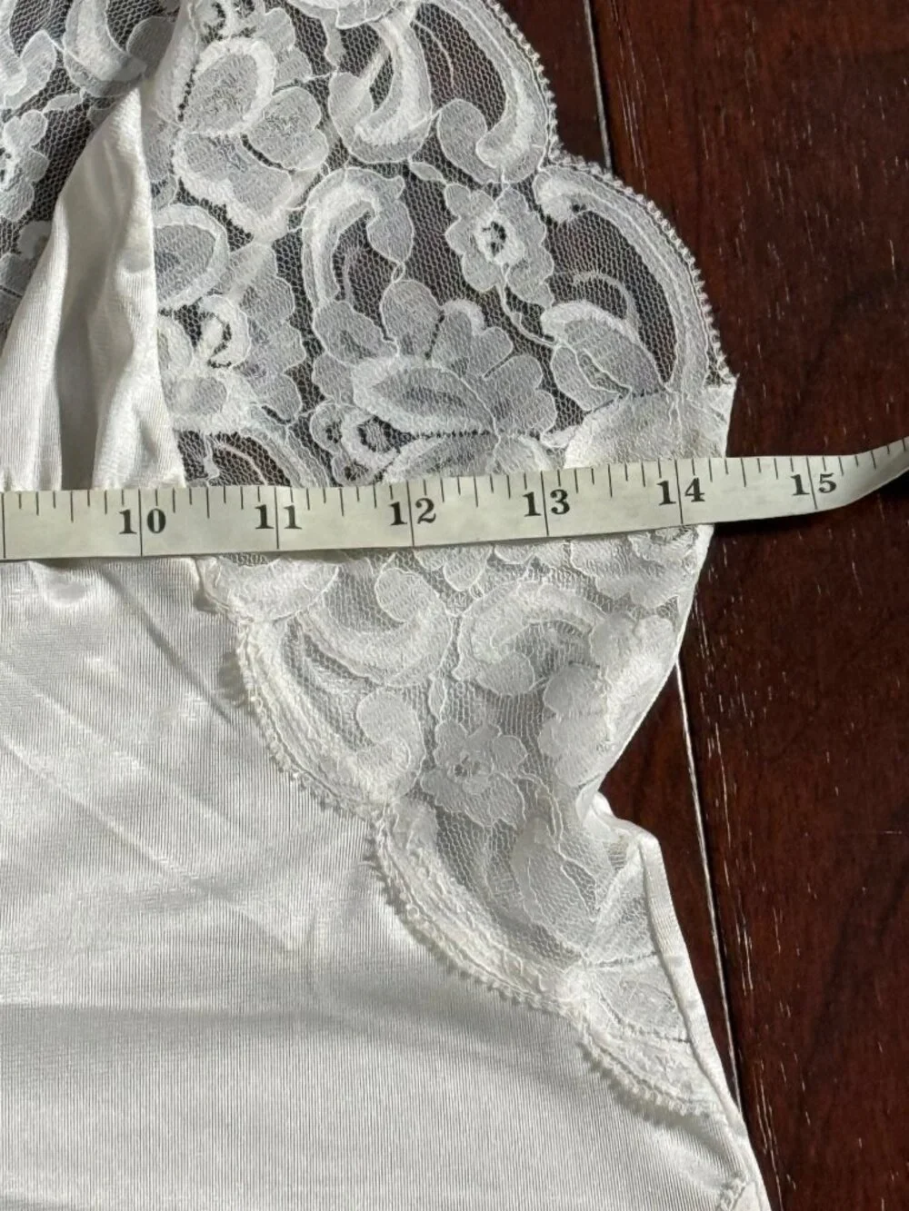 Vintage Slip Interludes by CIRA White Lace Satin Teddy Bodysuit Lingerie Medium - Picture 16 of 16